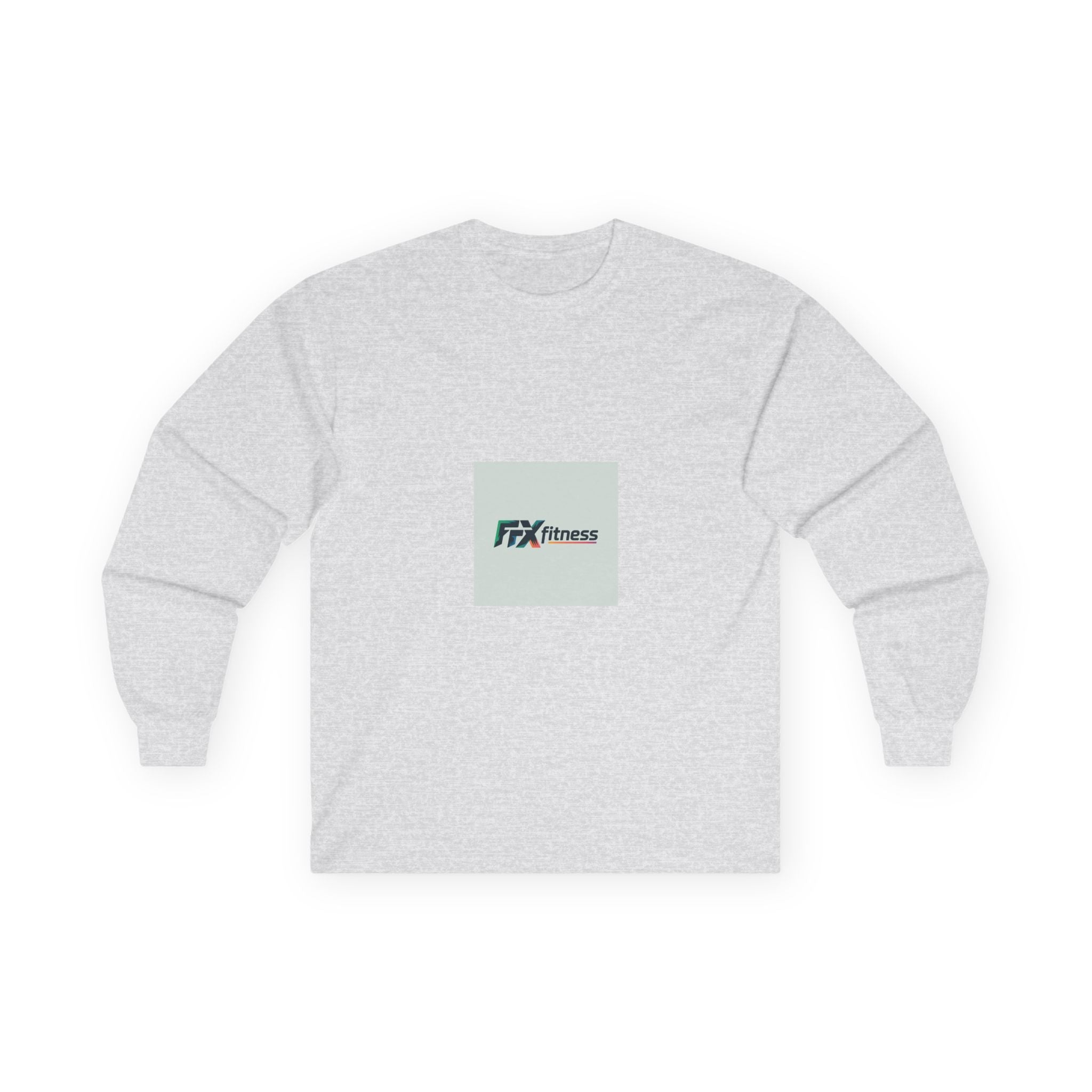 Fitness Logo Long Sleeve Tee — 'Fix Fitness' Minimal Athletic Shirt