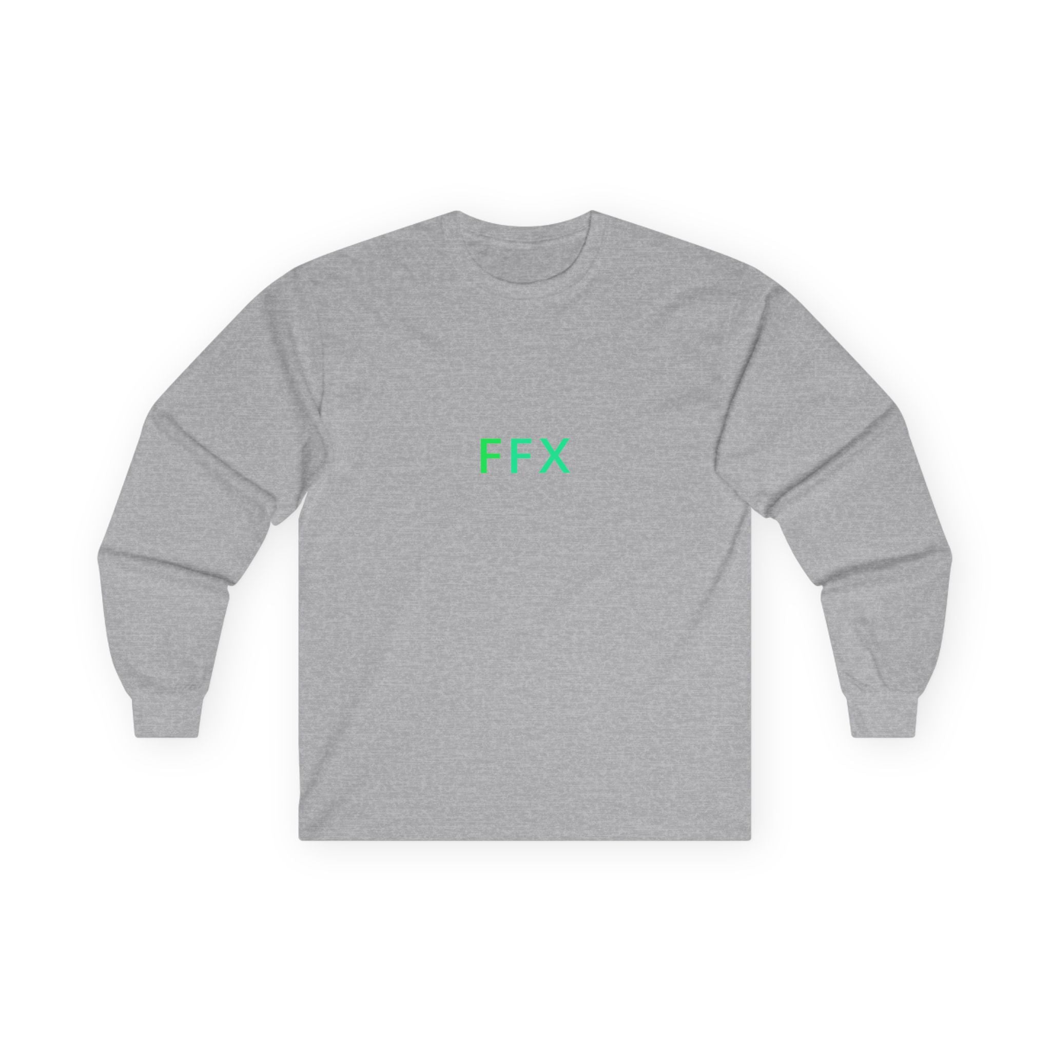 FFX Minimalist Long Sleeve Tee — Neon Green Logo Cotton Shirt