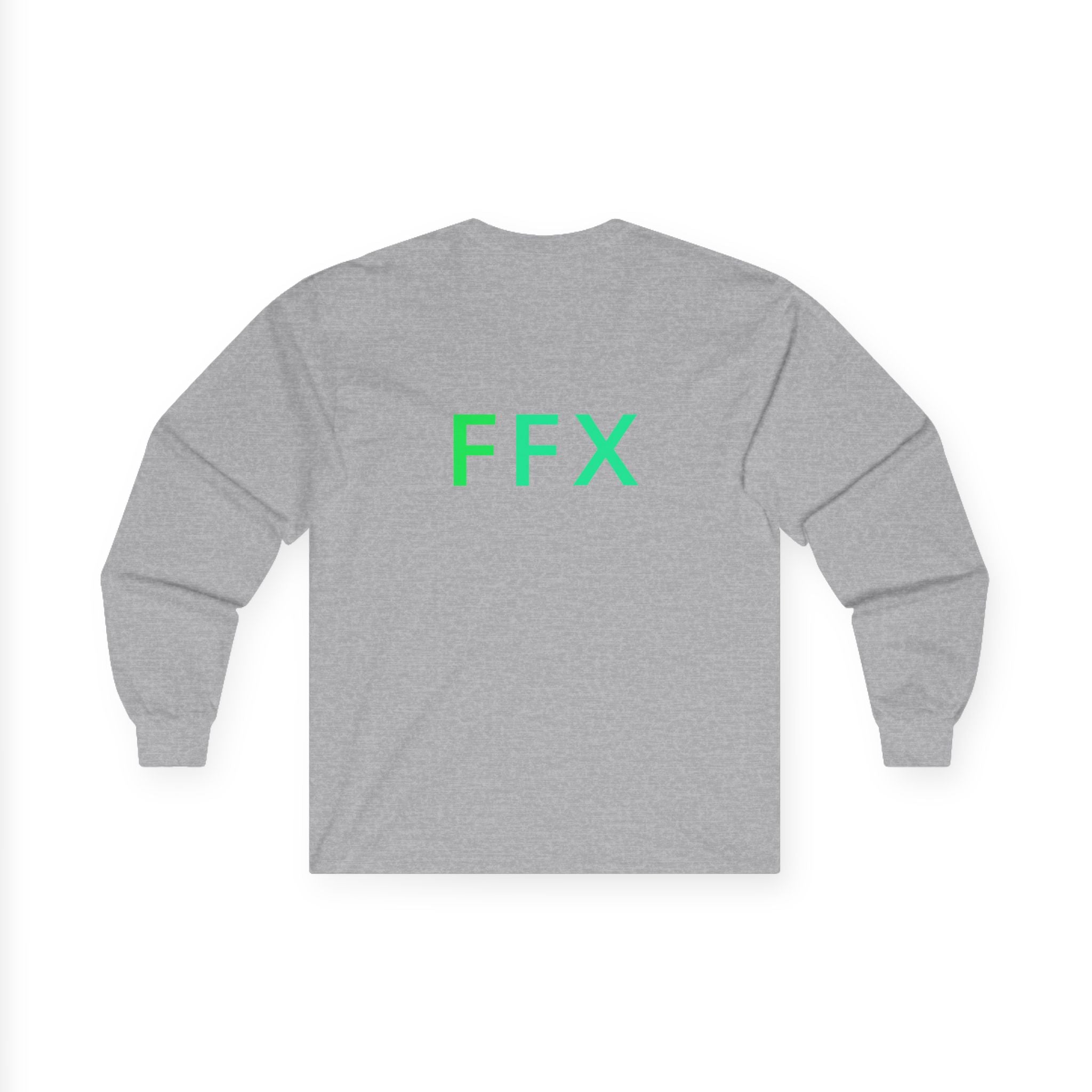 FFX Minimalist Long Sleeve Tee — Neon Green Logo Cotton Shirt